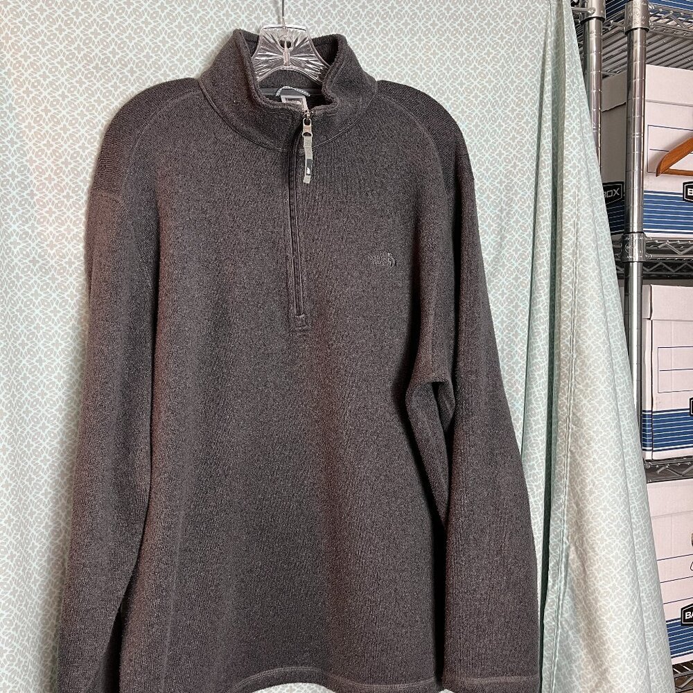 Men's 1/4 Zip Grey Fleece The North Face XL
